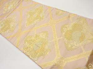 向かい鶴に桐・菊・蜀江文様織出し袋帯